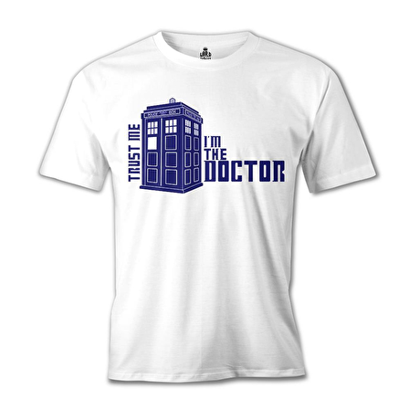 Doctor Who - Trust Me I'm The Doctor Beyaz Erkek Tshirt
