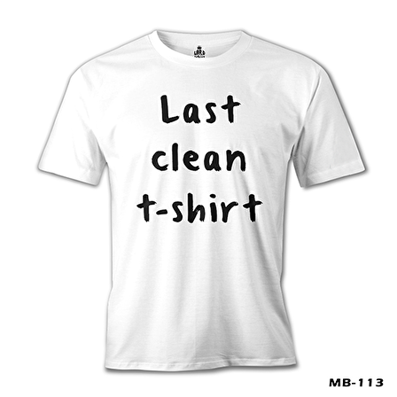 Last Clean Tshirt Beyaz Erkek Tshirt
