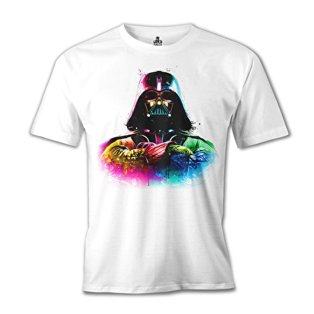 Darth Vader Beyaz Erkek Tshirt