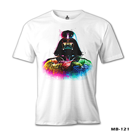Darth Vader Beyaz Erkek Tshirt
