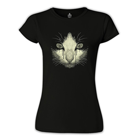Kedi Siyah Bayan Tshirt