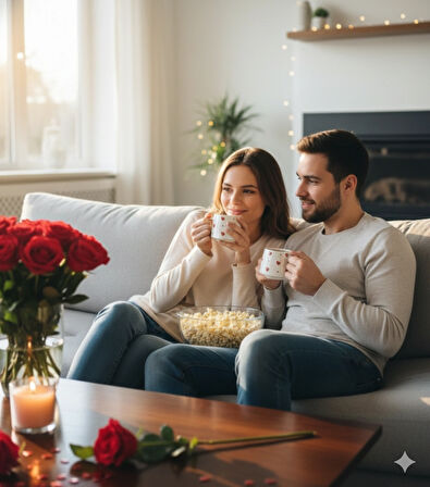 Kabartma Kalp Desenli 2 Kişilik Seramik El Yapımı Kupa Bardak Seti
