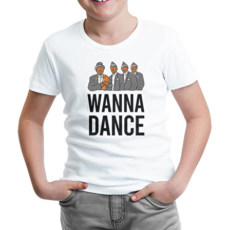 Stay at Home - Dance I Beyaz Çocuk Tshirt