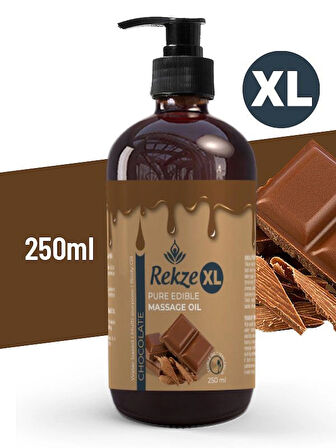 Rekze Masaj Yagı 2 Adet Yenilebilir Büyük Boy Cıkolata Masaj Yagı 250 ml