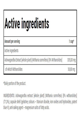 TREC NUTRITION Ashvagandha Max 335 mg / 60 Caps