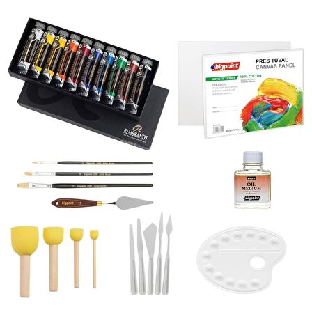 Talens Rembrandt Extra Fine Yağlı Boya Profesyonel Seti 10x15ml