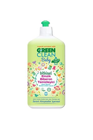 U Green Clean Organik Portakal Yağlı Bitkisel Emzik Biberon Temizleyici 500ml