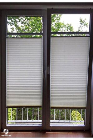 Trend Plise 10 Renk Katlanır Cam Balkon Perdesi - Ofis Perdesi - Mutfak Perdesi - Salon Perdesi