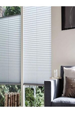 Trend Plise 10 Renk Katlanır Cam Balkon Perdesi - Ofis Perdesi - Mutfak Perdesi - Salon Perdesi