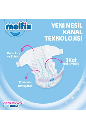 MOLFİX Bebek Bezi 3 Beden Midi Fırsat Paketi 90 Adet