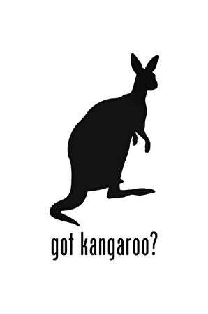 Got Kangaroo Oto özel yeni sticker 20 Cm MİXGİFTZ