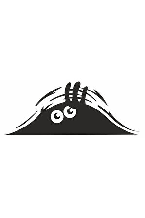 Bagajdan Bakan Gölge Göz Gözler özel yeni sticker 20*8 Cm MİXGİFTZ