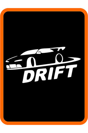 Drift Yapan Araba Tasarım Aksesuar Oto özel yeni sticker Beyaz 20*10 Cm MİXGİFTZ