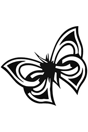 Tribal Kelebek 4 özel yeni sticker Oto 20 Cm MİXGİFTZ