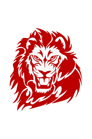 Aslan Tasarımlı Oto özel yeni sticker Kırmızı 20*17 Cm MİXGİFTZ