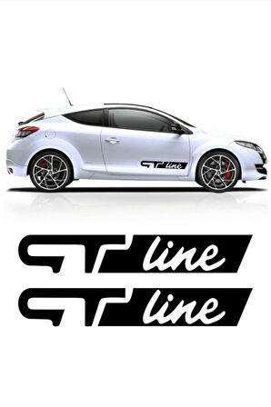Gt Line Oto özel yeni sticker özel yeni sticker Siyah 2 Adet 40*7 Cm MİXGİFTZ