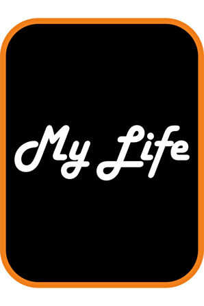 My Life - Benim Hayatım Oto Motor özel yeni sticker Beyaz 20*7 Cm MİXGİFTZ