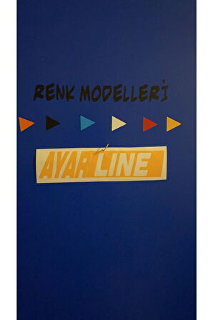 Ayarlıne Oto özel yeni sticker 19*4 Cm MİXGİFTZ