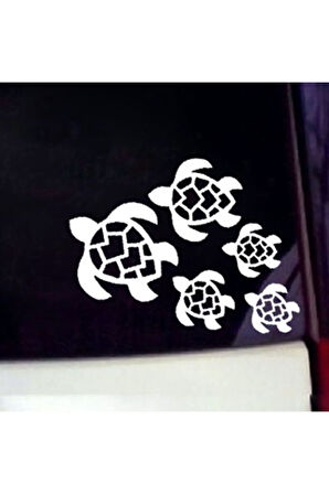 Kaplumbağa Tasarım Oto özel yeni sticker Set Siyah 20*5 Cm MİXGİFTZ