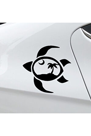 Kaplumbağa Tasarım Oto özel yeni sticker 2 Adet 10*20 Cm MİXGİFTZ