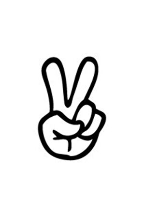 Basit Parmak Hareketi Tasarım Su Geçirmez Oto özel yeni sticker 10*15 Cm MİXGİFTZ