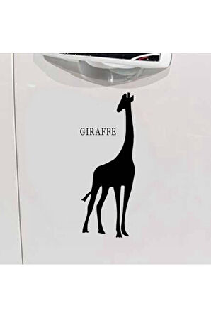 Zürafa Tasarım Oto özel yeni sticker Siyah 15*8 Cm MİXGİFTZ
