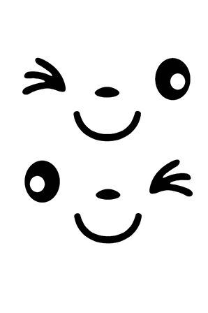 Sevimli Gülen İkonometre Oto Dikiz Aynası özel yeni sticker Beyaz 15*14 Cm MİXGİFTZ