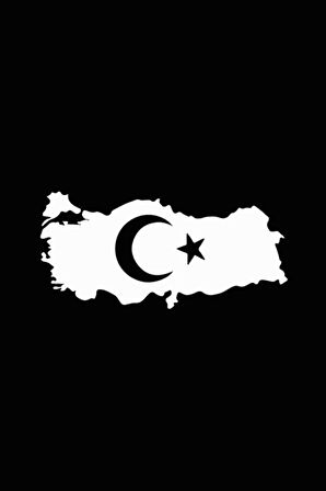 Türkiye Haritası özel yeni sticker 25*12 Cm MİXGİFTZ