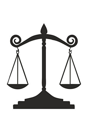 Adalet Terazi özel yeni sticker 12*10 Cm MİXGİFTZ