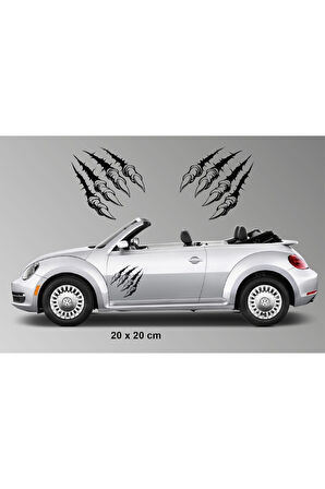 Aslan Pençeleri Tasarım Oto özel yeni sticker 2 Li Set MİXGİFTZ