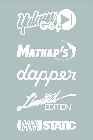 Oto Arka Cam özel yeni sticker Model 22 Beyaz Renk 15*30 Cm MİXGİFTZ