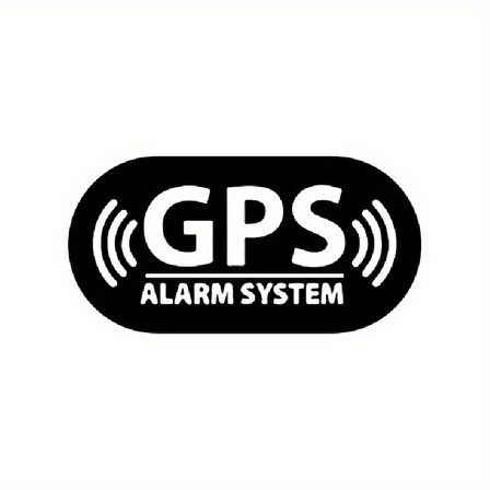 Gps Alarm System Duvar Dekor Sticker 32 X 16 Cm MİXGİFTZ