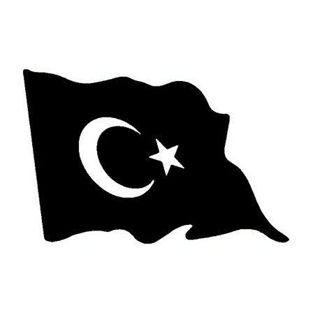 Türk Bayrağı 5 Oto Kaput Sticker 45 X 30 Cm MİXGİFTZ