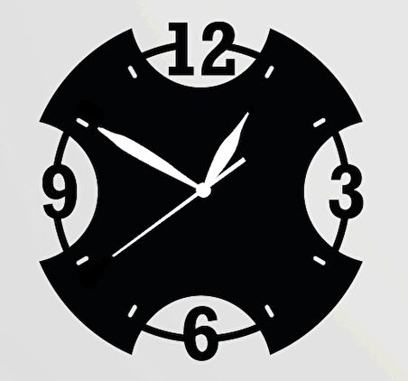 Zaman Ve Saat Duvar Dekor Sticker 45 X 45 Cm MİXGİFTZ