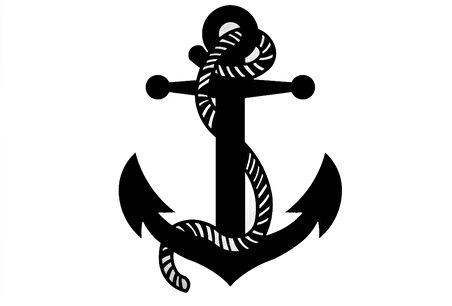 İpli Çapa Duvar Dekor Sticker 30 X 48 Cm MİXGİFTZ