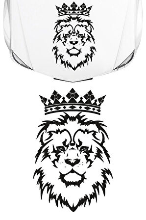 Oto Kaput özel yeni sticker Aslan Tasarım 40*62 Cm MİXGİFTZ