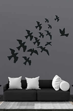 Uçan Kuşlar Dekoratif Duvar özel yeni sticker Kuş Sürüsü Duvar Süsü MİXGİFTZ
