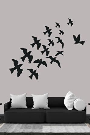 Uçan Kuşlar Dekoratif Duvar özel yeni sticker Kuş Sürüsü Duvar Süsü MİXGİFTZ
