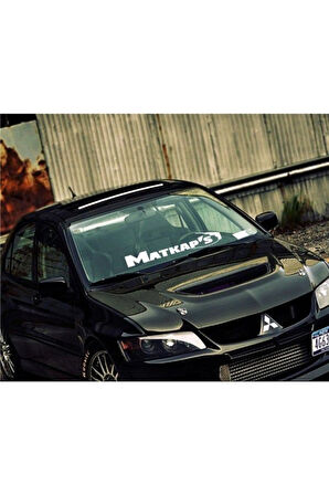 Matkaps Ön Cam Yazı özel yeni sticker 53*15 Cm MİXGİFTZ