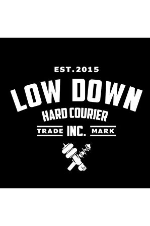 Low Down Hard Couririer Arka Cam özel yeni sticker 40*31 Cm MİXGİFTZ
