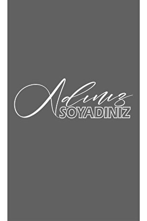 İsim Soyisim Özel Tasarım Oto Cam Yazı özel yeni sticker 40*15 Cm MİXGİFTZ