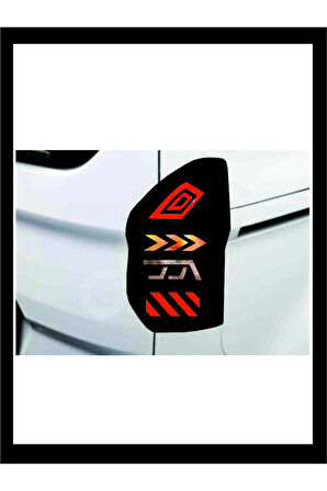 Tourneo Courier İçin özel uyumlu Aksesuar Stop Farı Led Görünümlü Oto özel yeni sticker MİXGİFTZ