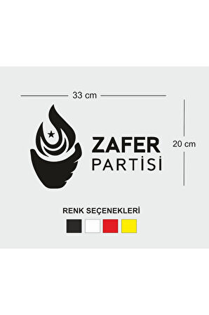 Zafer Partisi Oto özel yeni sticker 33*20 Cm MİXGİFTZ