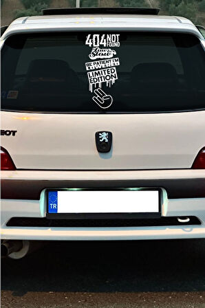 Limited Edition Beyaz Arka Cam özel yeni sticker Set 40*20 Cm MİXGİFTZ