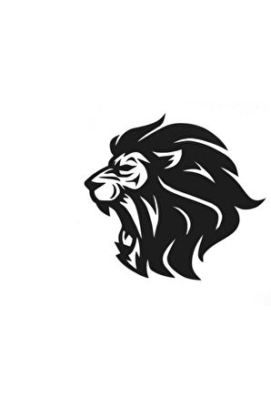 Aslan Tasarımlı Oto özel yeni sticker Siyah 30*25 Cm MİXGİFTZ