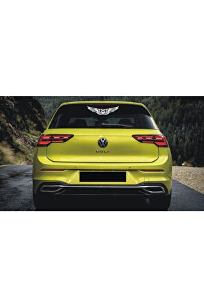 Volkswagen İçin özel yeni uyumlu Aksesuar Kanat Oto Arka Cam özel yeni sticker 25 Cm MİXGİFTZ