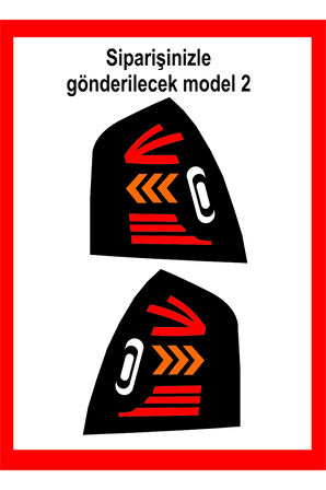 Era İçin özel yeni uyumlu Aksesuar Stop Farı Kaplama özel yeni sticker Model 2 MİXGİFTZ