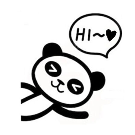 Oturma Odası Anahtarı Panda Baskılı Sticker 12 X 12 Cm MİXGİFTZ