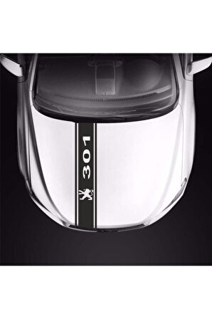 Peugeot 301 İçin özel yeni uyumlu Aksesuar Oto Kaput Şerit özel yeni sticker MİXGİFTZ