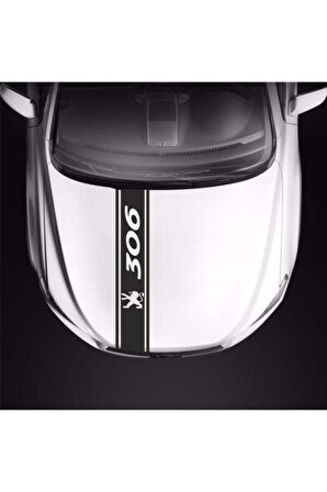 Peugeot 306 İçin özel yeni uyumlu Aksesuar Oto Kaput Şerit özel yeni sticker MİXGİFTZ